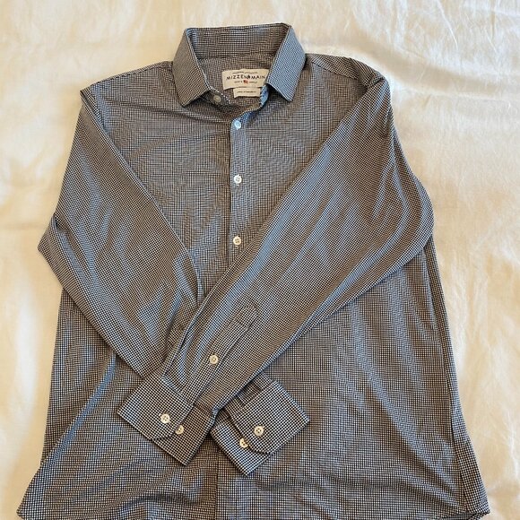 Mizzen+Main Button Up Dress Shirt Large Standard Fit - Picture 1 of 2